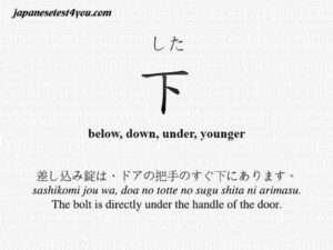 は (wa), 一 (ichi), 一つ (hitotsu),  一番 (ichiban),   一人 (hitori), 上 (ue), 上手 (jouzu) e 下 (shita) – JLPT N5 – Dia 1
