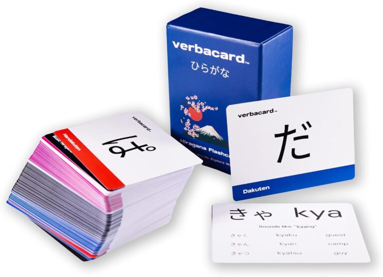 Flashcards de Hiragana – Aprenda a Ler Japonês | Baralho de 106 Cartas com Pronúncia e Exemplos | Alfabeto Japonês para Iniciantes e Estudantes